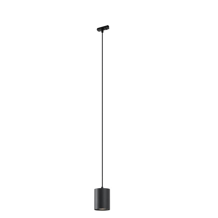 QAZQA Moderne hanglamp zwart voor railsysteem 1-fase GU10 70mm -