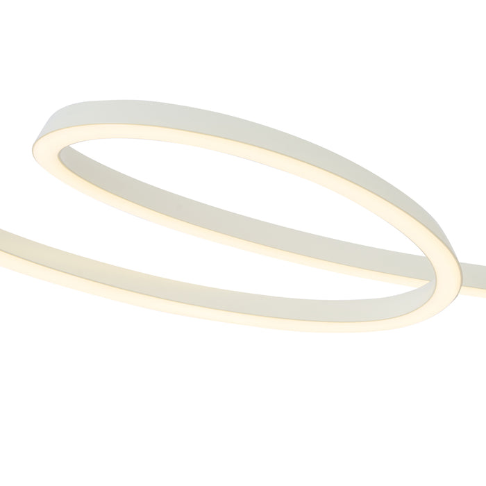 QAZQA Scandinavische hanglamp beige 110cm incl. LED 3-staps dimbaar -