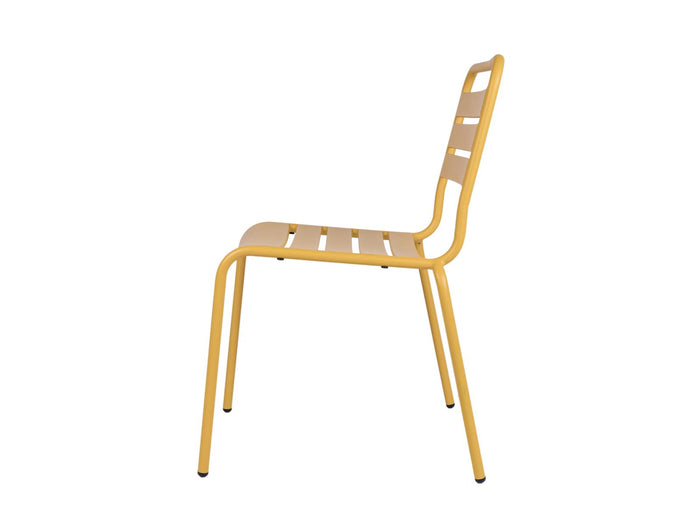 Metalen tuinstoel Max XXL okergeel