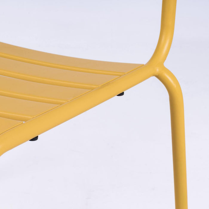 Metalen tuinstoel Max XXL okergeel