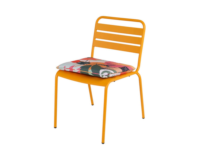 Metalen tuinstoel Max XXL okergeel