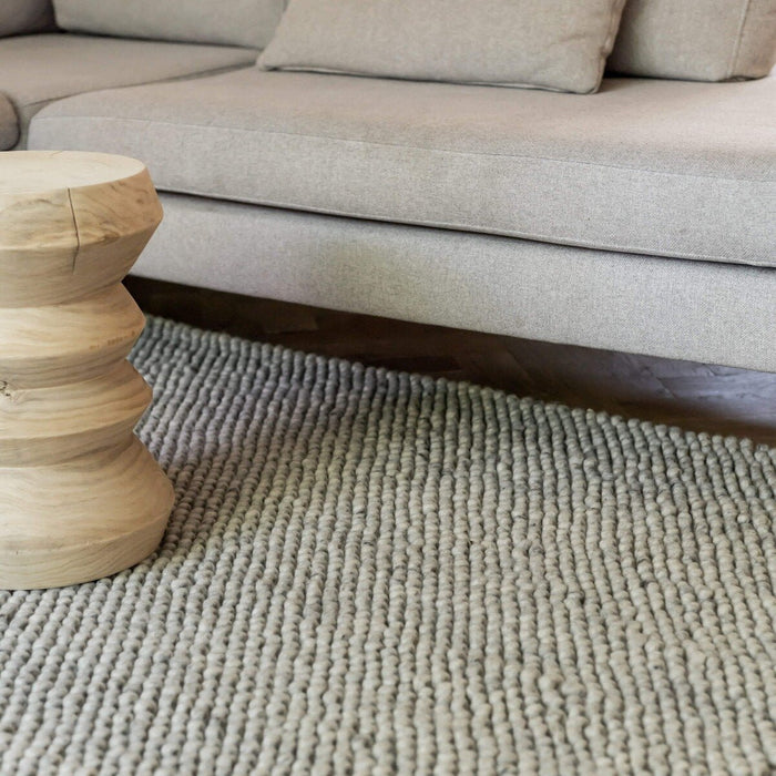 Interieur05 Wollen vloerkleed Lecco licht grijs - 160 x 230 cm