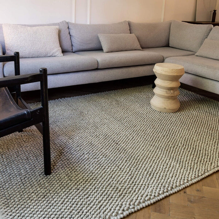 Interieur05 Wollen vloerkleed Lecco licht grijs - 160 x 230 cm