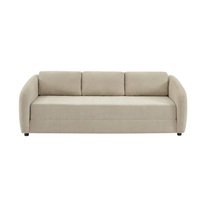 sweeek - Slaapbank 3 zitplaatsen chenille stof