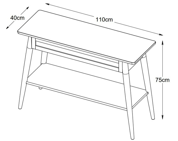 Hygge Interiors Barrali Sidetable Gerookt Eiken | Rattan