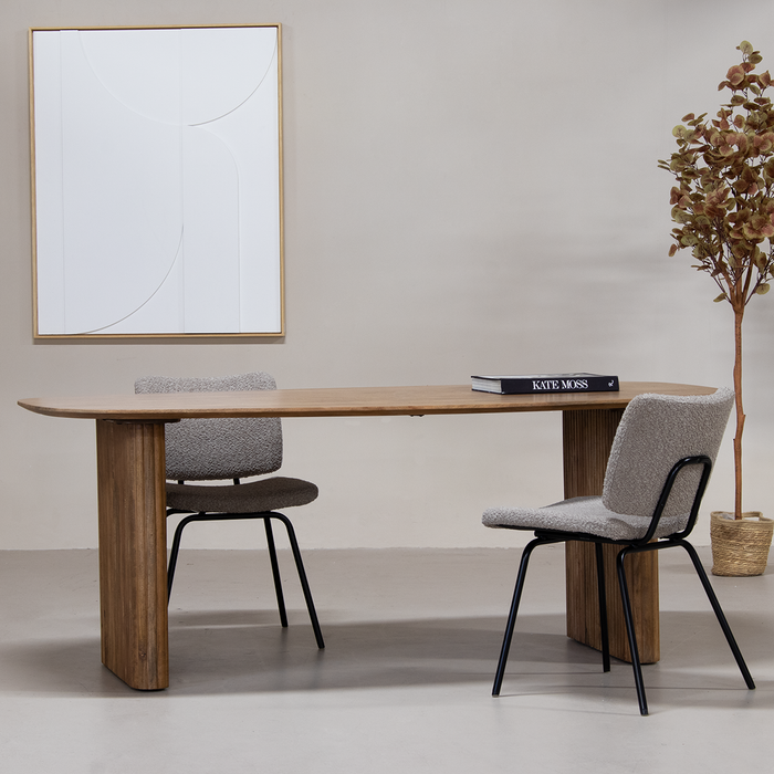 Giga Meubel - Eettafel Juro Naturel Deens Ovaal 240cm