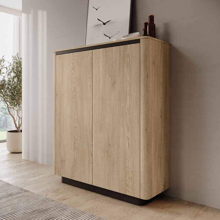 Meubella - Taywan - Dressoir - Eiken - 113x38x133 cm