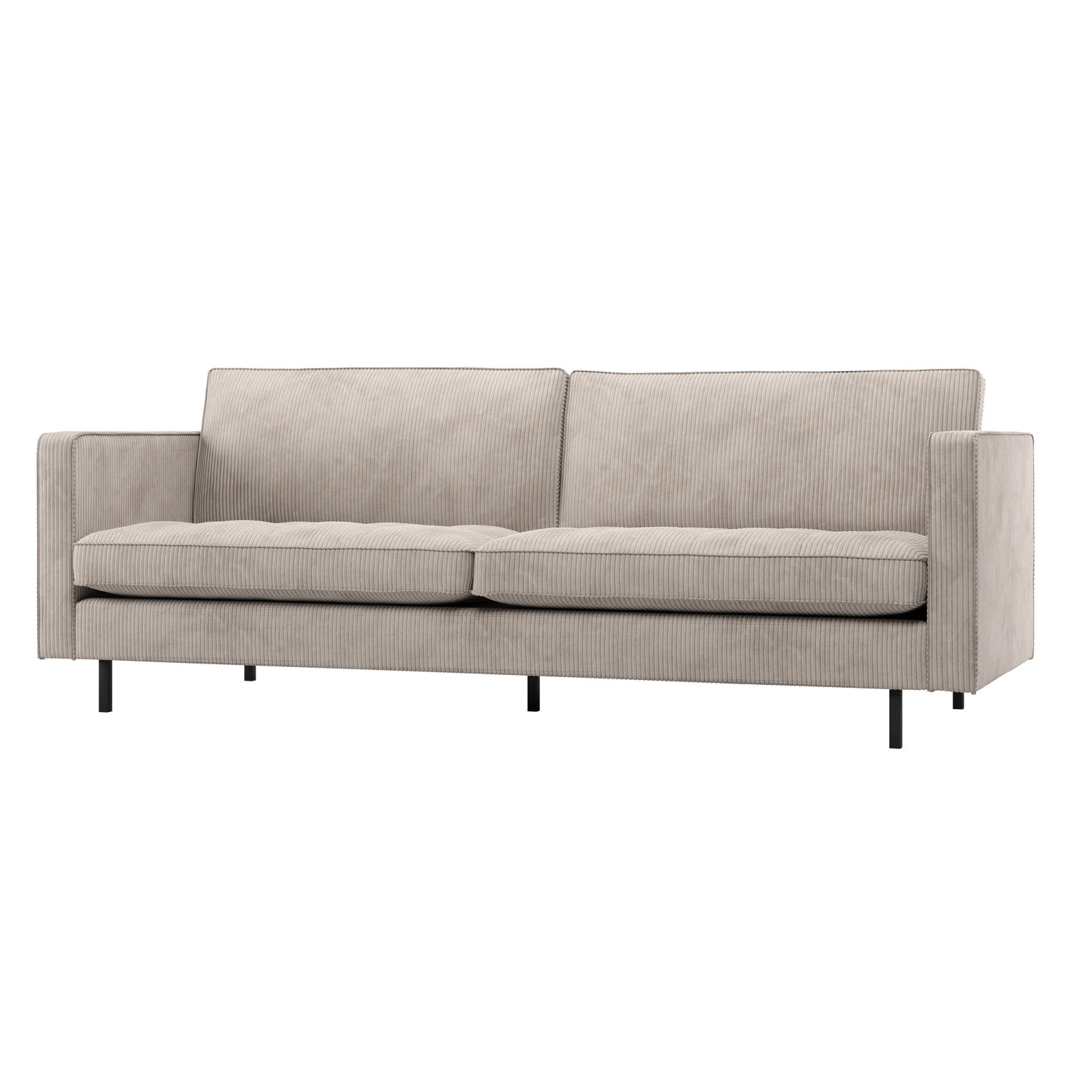 WOOOD Rodeo Classic 2,5-Zits Bank - Ribstof - Ecru - 83x230x88