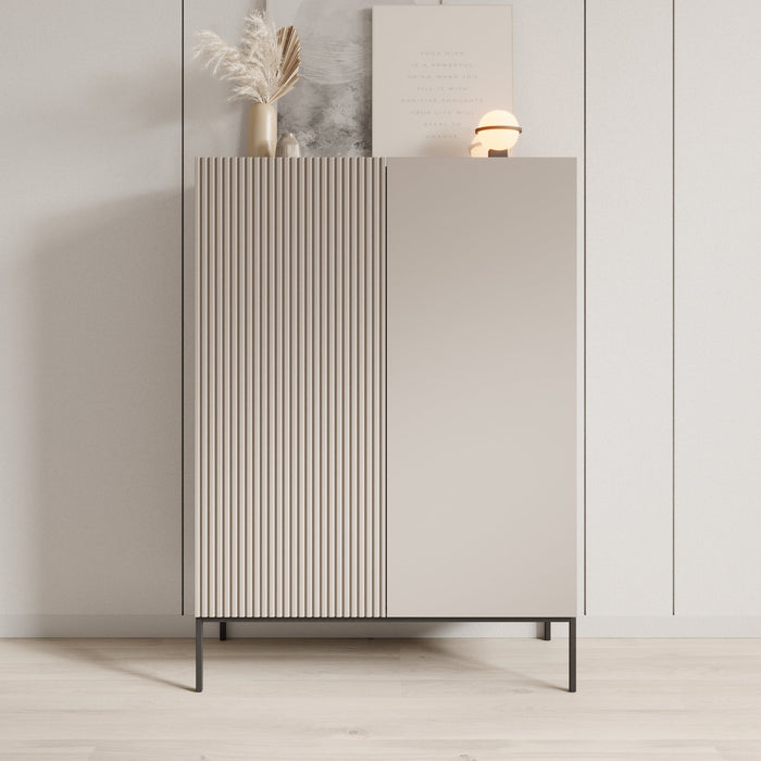 Meubella - Capri - Dressoir - Beige - 100 cm