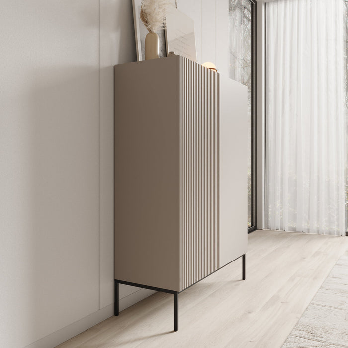 Meubella - Capri - Dressoir - Beige - 100 cm