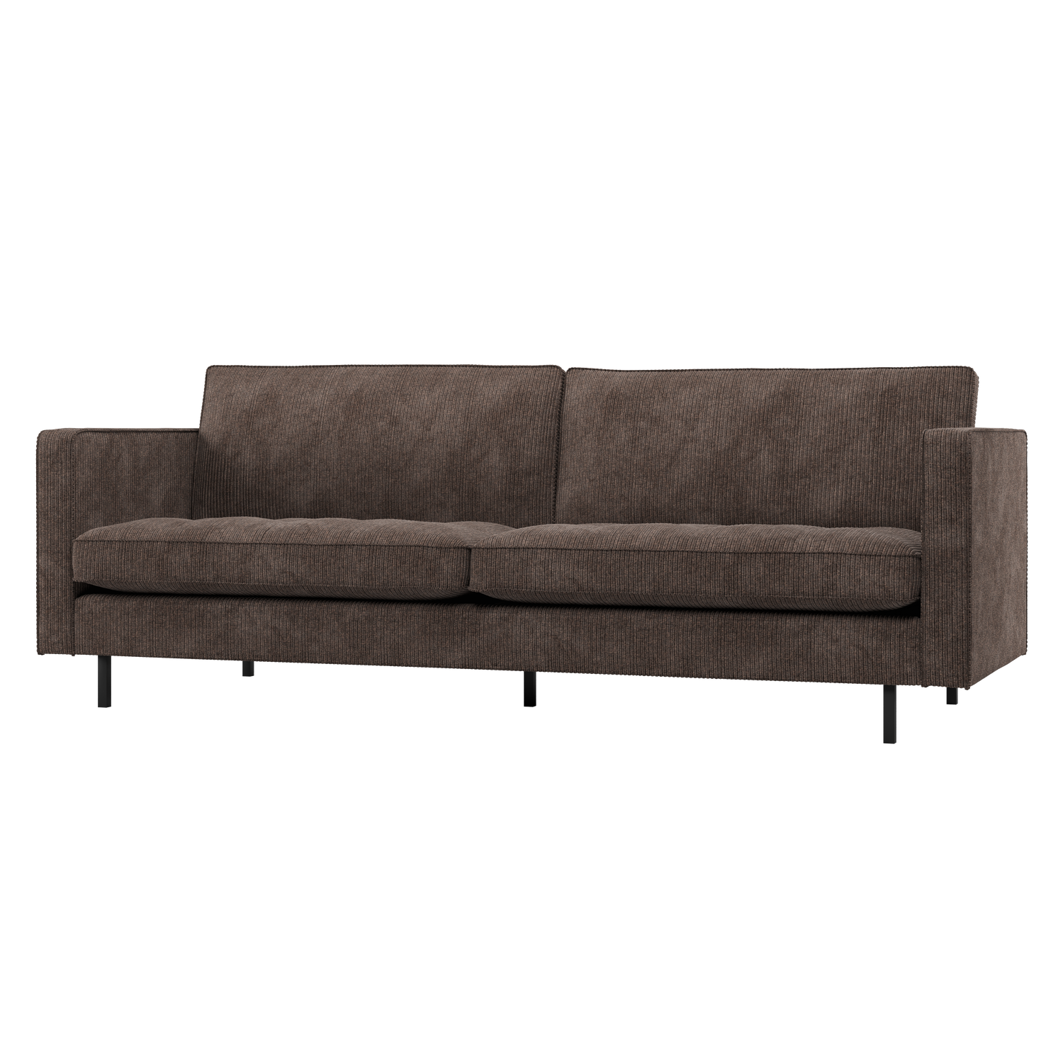 WOOOD Rodeo Classic 2,5-Zits Bank - Ribstof - Bruin - 83x230x88