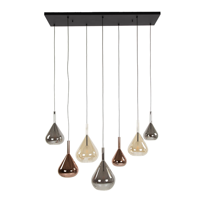 Giga Meubel - Hanglamp Mix - 7-lichts - 120x40x150cm - Wings