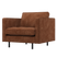 WOOOD Rodeo Classic Fauteuil - Ribstof - Roestbruin - 83x98x88