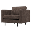 WOOOD Rodeo Classic Fauteuil - Ribstof - Bruin - 83x98x88