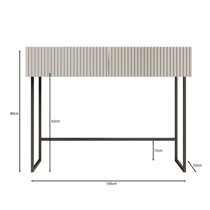 Meubella - Capri - Kaptafel - Eiken - 100x32 cm
