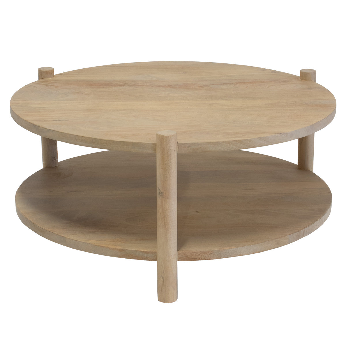 Giga Meubel - Salontafel Naturel Mangohout - 90x90x40cm - Jesse