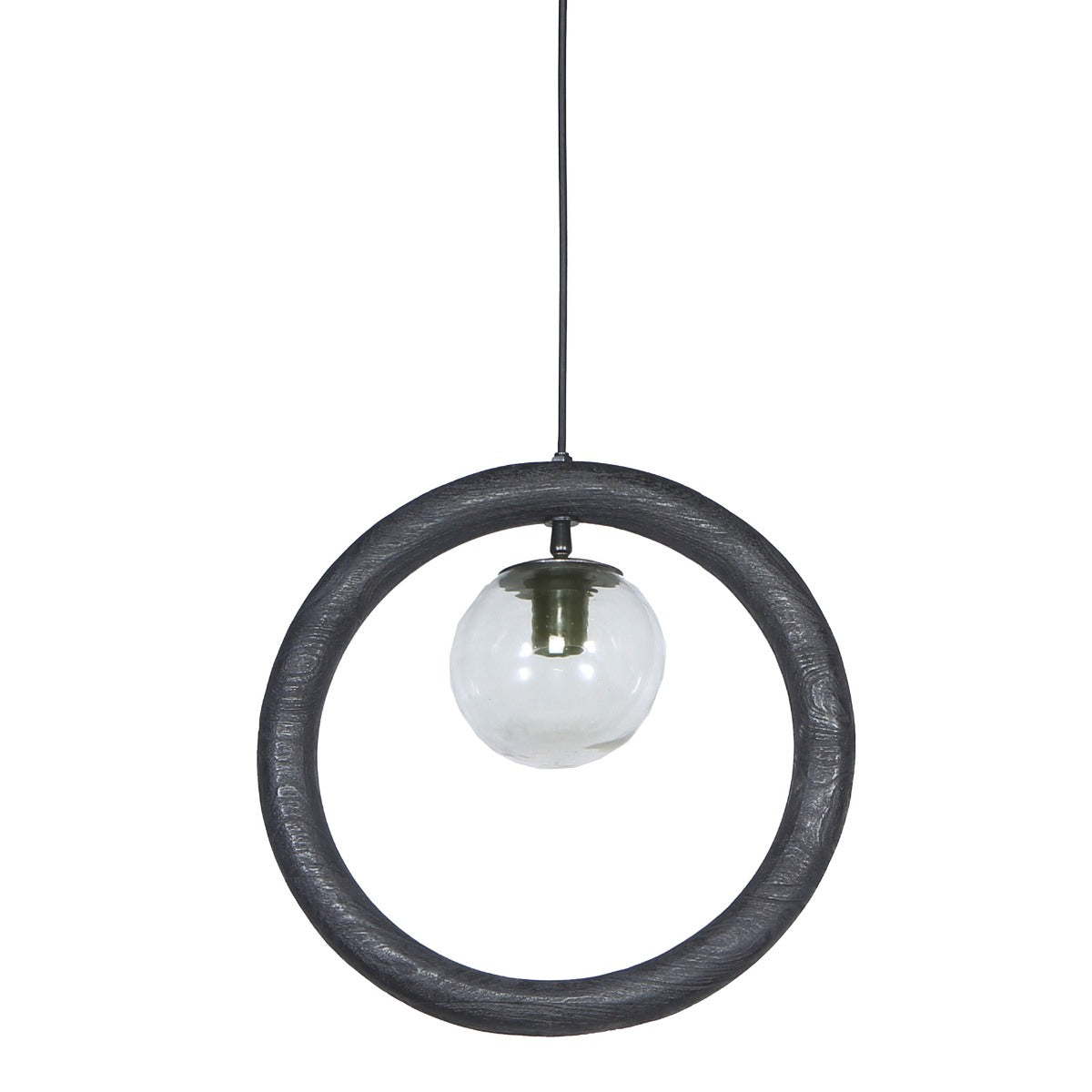 Giga Meubel - Hanglamp Karsu Zwart Rond 40cm