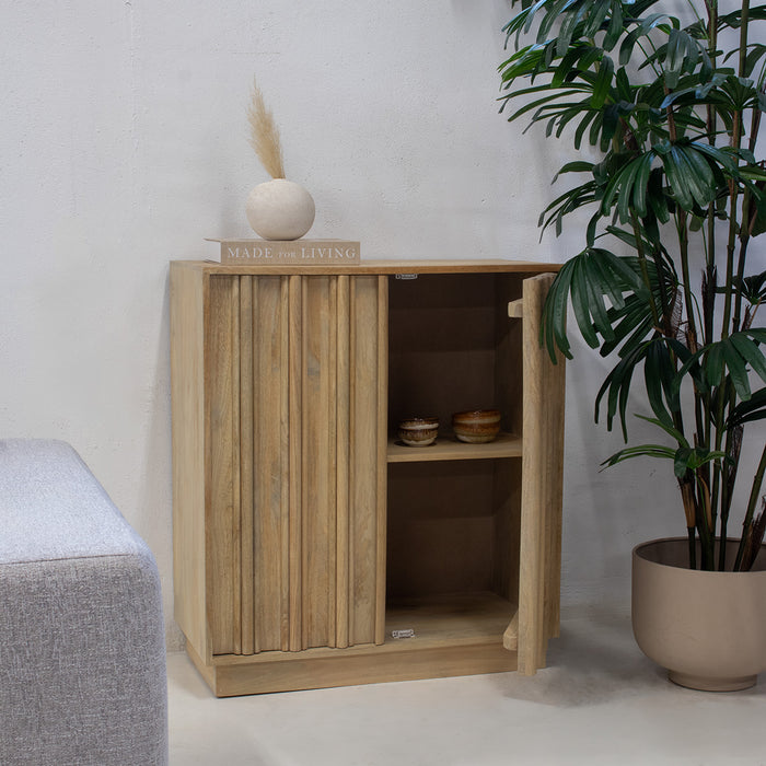 Giga Meubel - Dressoir Naturel Mangohout - 80x40x91cm - Nika