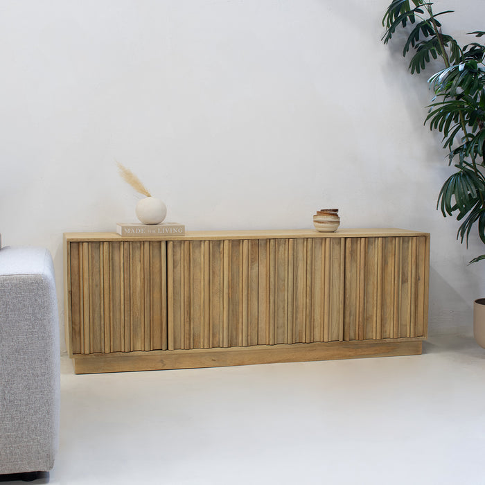 Giga Meubel - Dressoir Naturel Mangohout - 180x40x63cm - Nika