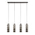 Giga Meubel - Hanglamp Glas - 4-lichts - 105x12x150cm - Cylinder