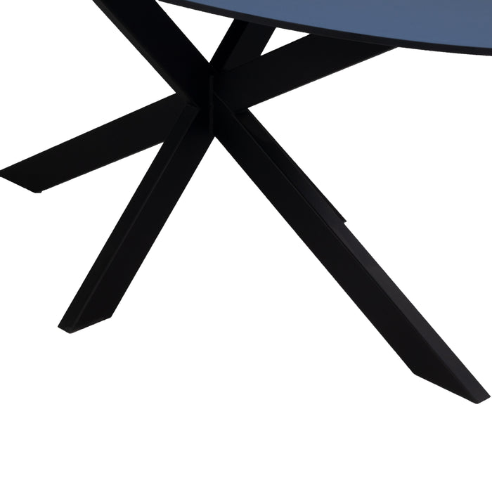 Giga Meubel - Eettafel Zwart Fenix Metaal - 200x90x76cm - Harper