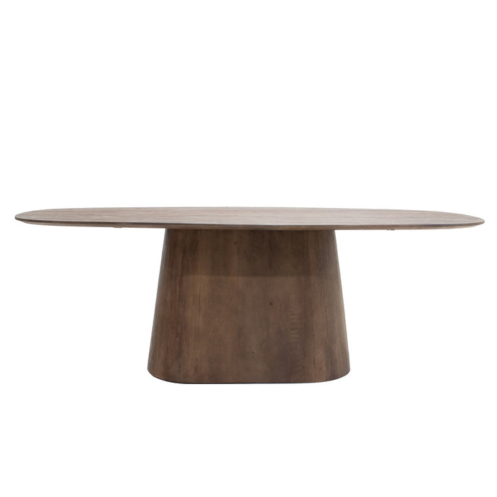 Giga Meubel - Eettafel Stijn Donkerbruin Deens Ovaal 180cm