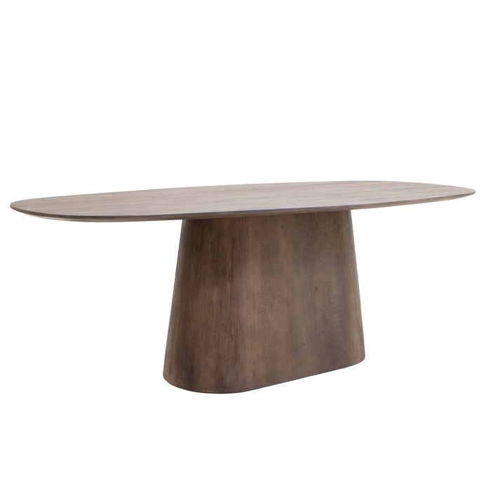 Giga Meubel - Eettafel Stijn Donkerbruin Deens Ovaal 180cm