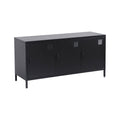 sweeek - Industriële tv-meubel metaal 3 deuren 120cm