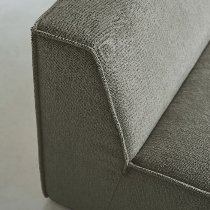 Tikamoon - Dario modulaire 2-zitsbank van groene stof