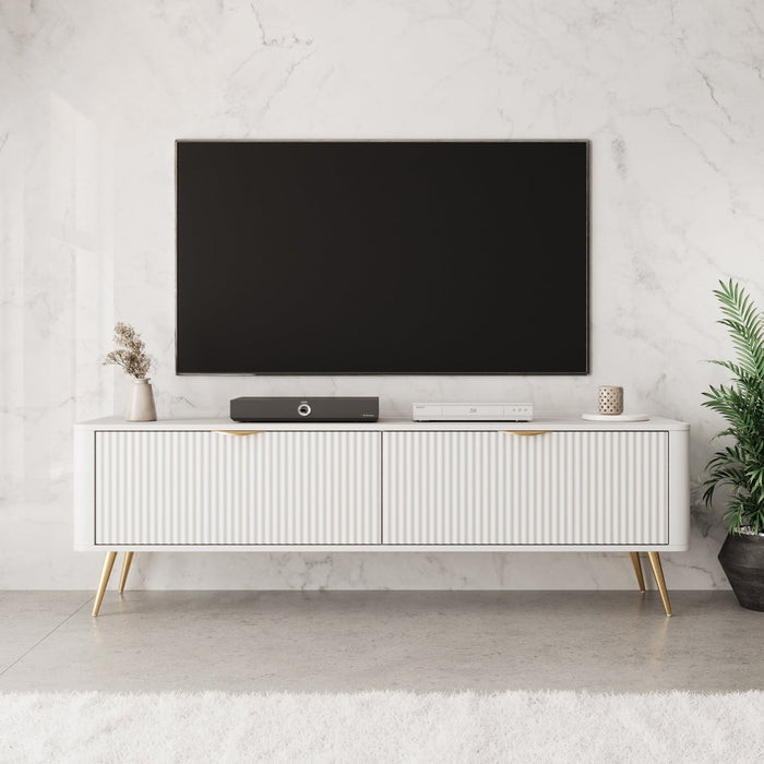 Meubella - TV-Meubel Lima - Wit - 163 cm