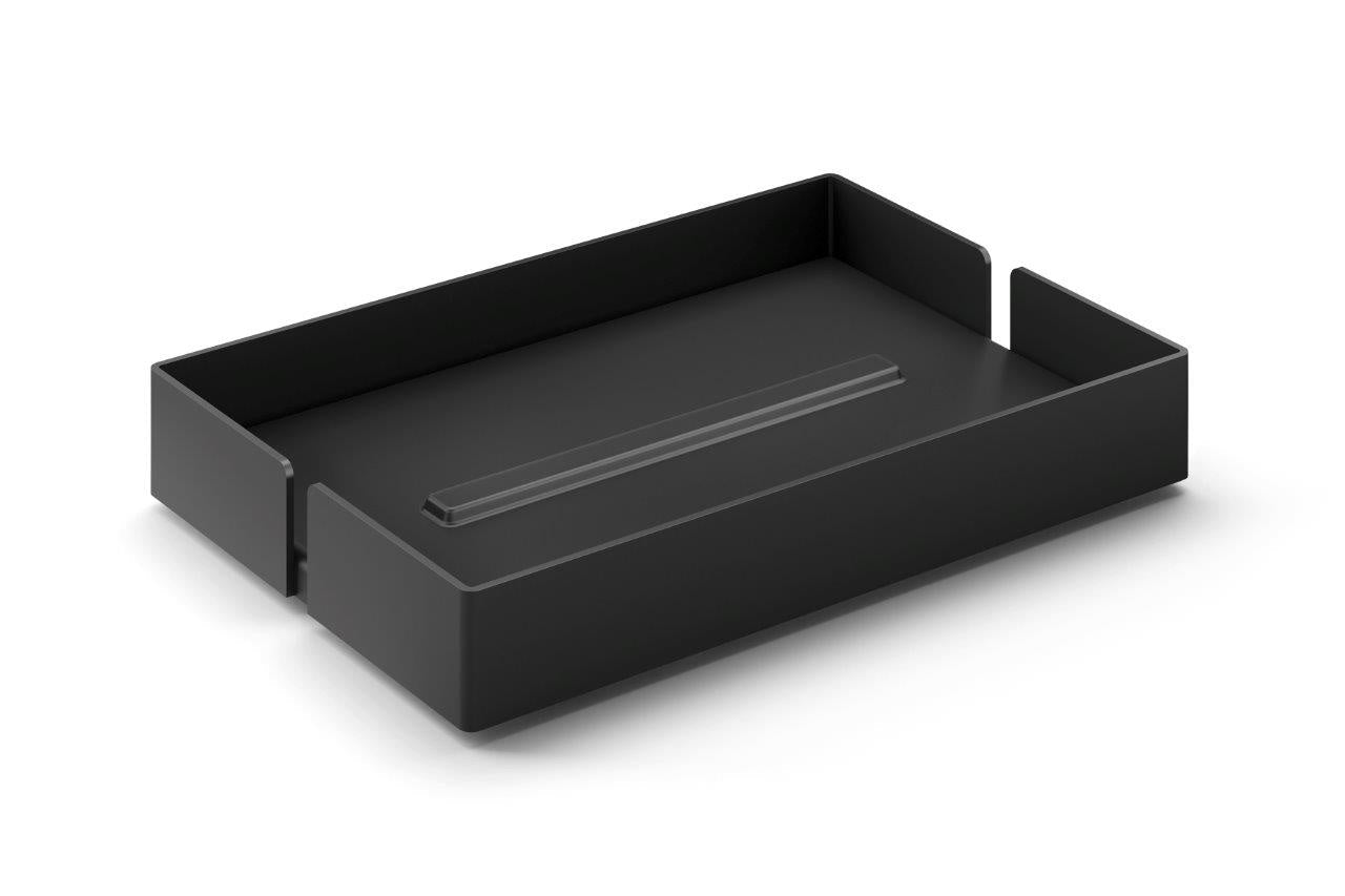 Potes Zeepbakje | Zwart | Staal