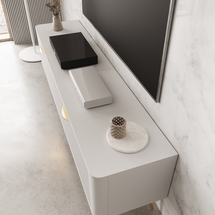 Meubella - TV-Meubel Lima - Wit - 163 cm