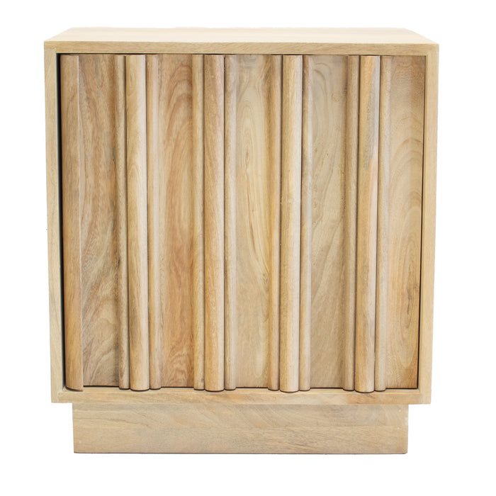 Giga Meubel - Nachtkastje Naturel Mangohout - 50x40x55cm - Nika