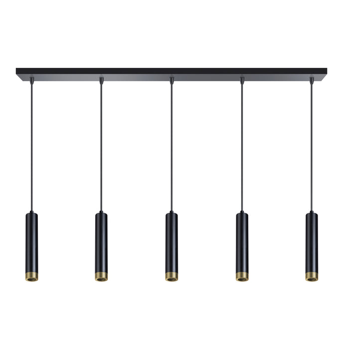 ETH Miller Hanglamp 5x E27 Zwart