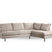 Giga Meubel - Hoekbank 3-Zits Beige - Rechts - 263x203x83cm - Bjorn