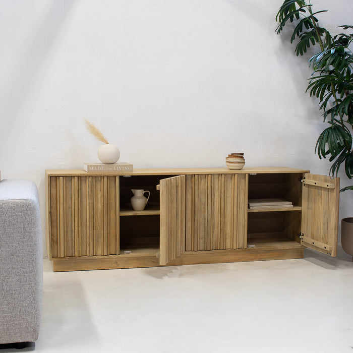 Giga Meubel - Dressoir Naturel Mangohout - 180x40x63cm - Nika