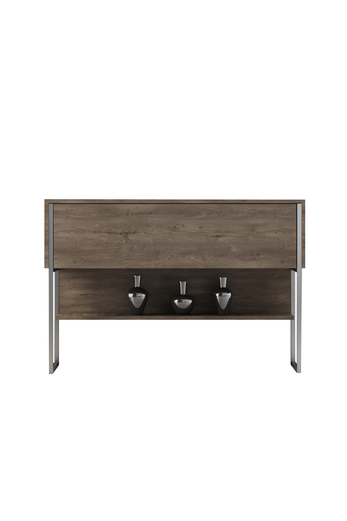Giga Meubel - Dressoir Walnoot|Zilver - 120x30x80cm - Luxe
