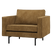 WOOOD Rodeo Fauteuil - Ribstof - Honinggeel - 83x98x88