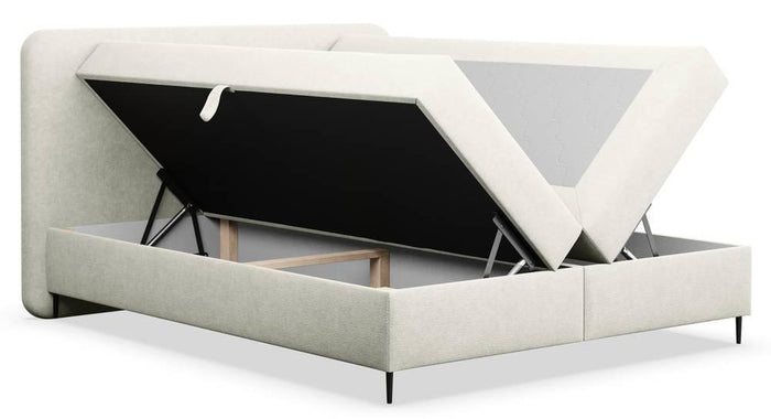 NADUVI Collection Boxspring Contero chenille 140 x 200 cm met