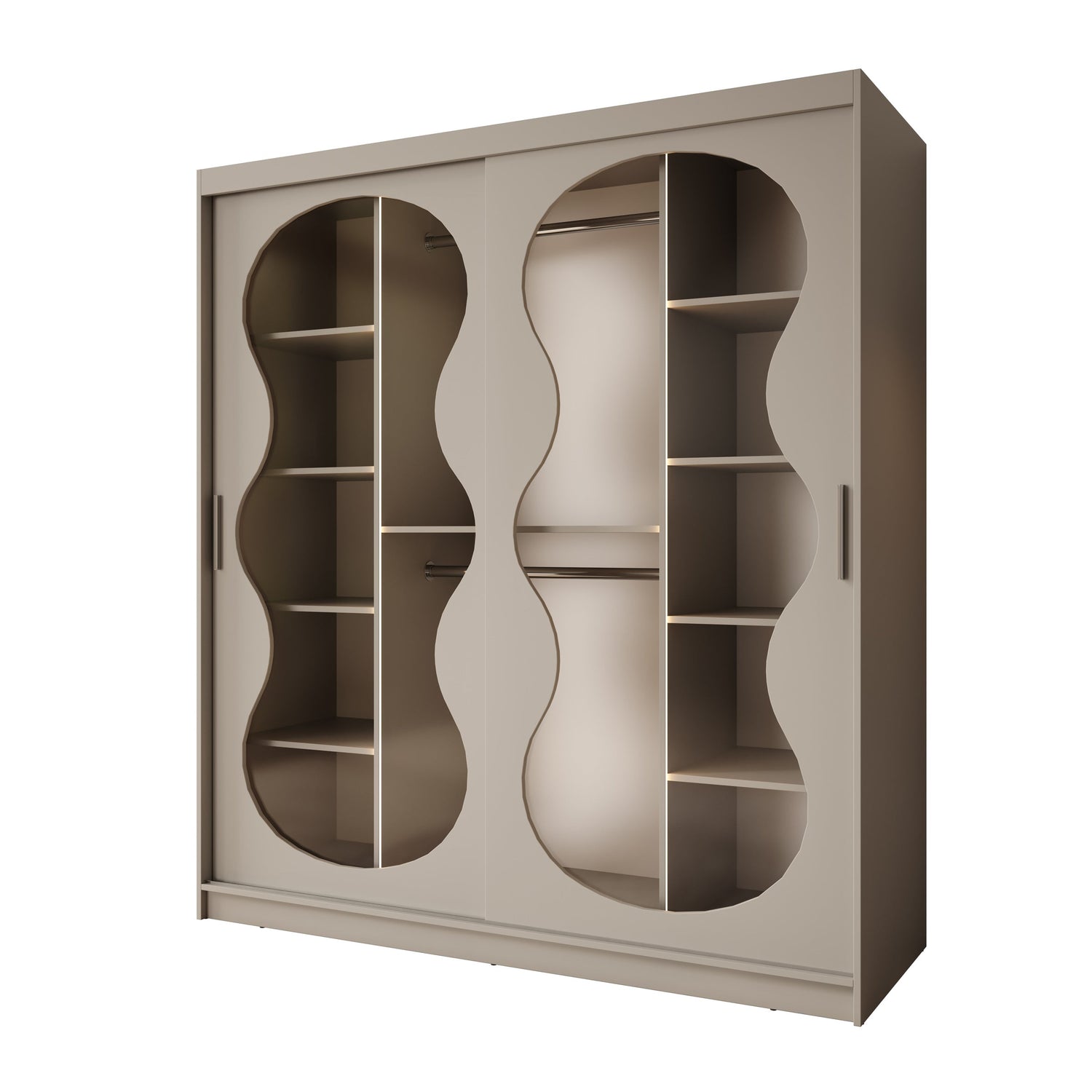 Meubella - Kledingkast Bunaro - Beige - 180 cm