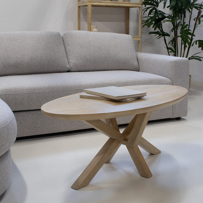 Giga Meubel - Salontafel Naturel Mangohout - 120x60x47cm - Onno