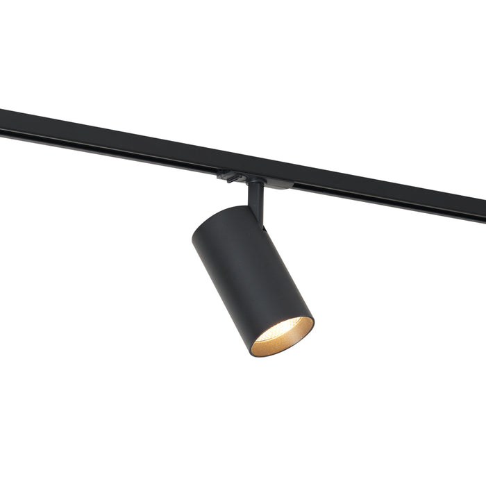 QAZQA Modern railsysteem met 5 spots zwart 1-fase - Iconic Mark