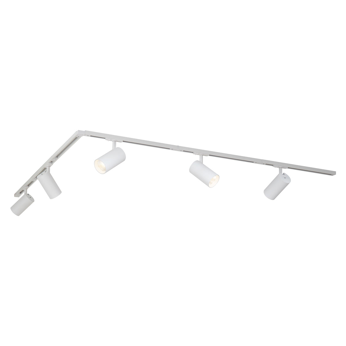 QAZQA Modern railsysteem met 5 spots wit 1-fase - Iconic Mark