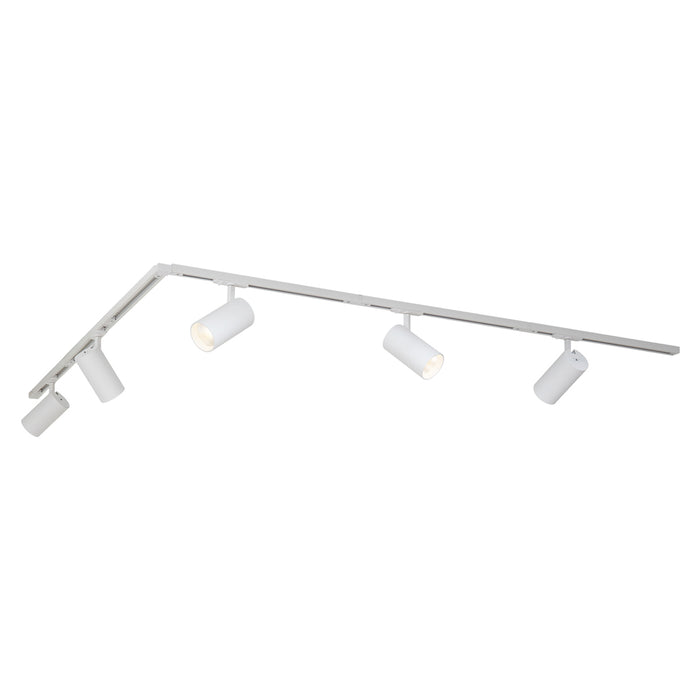 QAZQA Modern railsysteem met 5 spots wit 1-fase - Iconic Mark