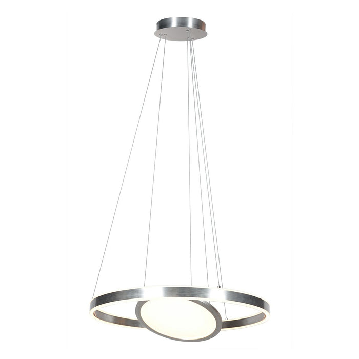 Steinhauer - Hanglamp Grijs Metaal - 2-Lichts - 60x60x150cm - Ringlux