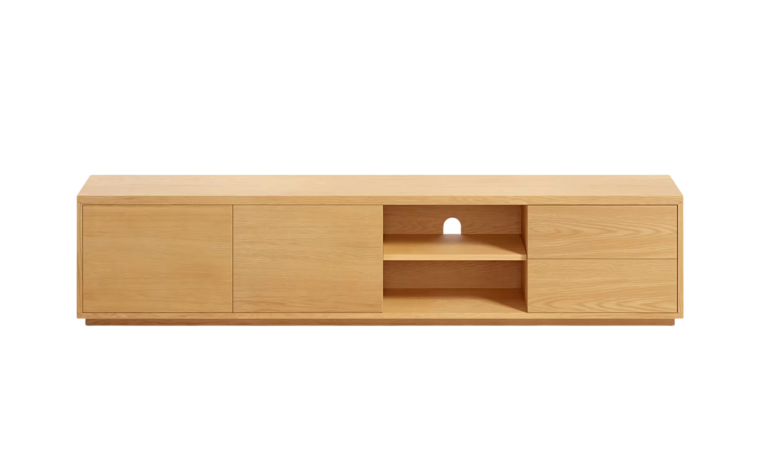 Kave Home Abilen Tv-meubel  200 cm - Eiken