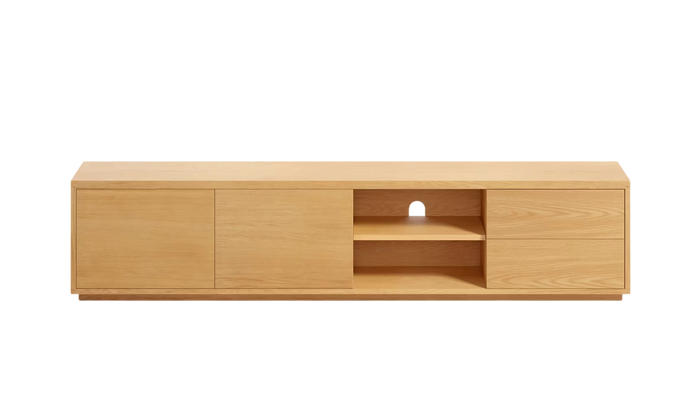Kave Home Abilen Tv-meubel  200 cm - Eiken