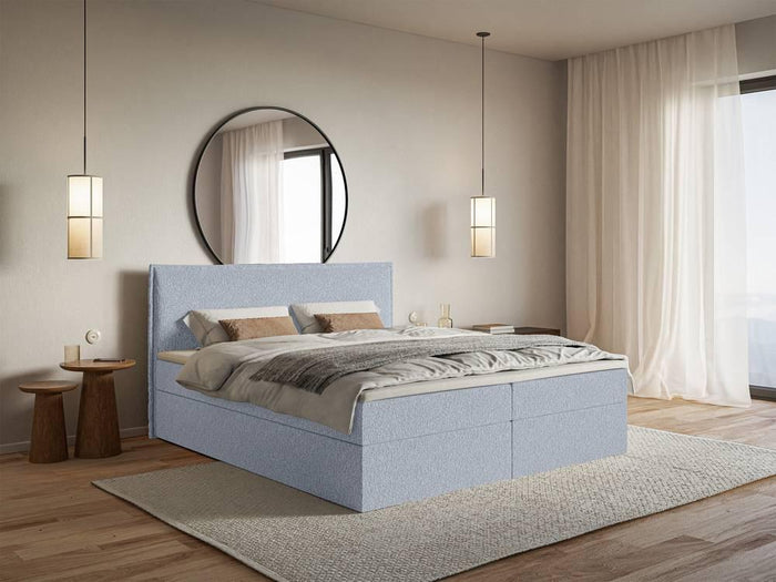 NADUVI Collection Boxspring Esmay chenille met opbergruimte en topper