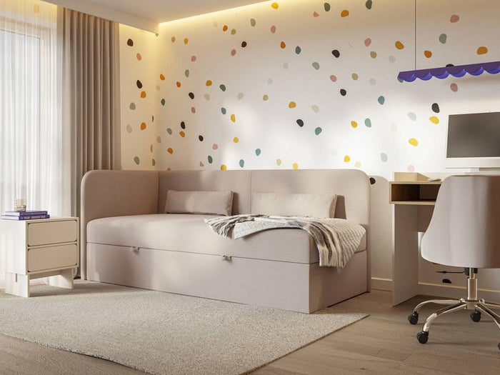 NADUVI Collection Jeugdbed Cambrils chenille links 90 x 200 cm met