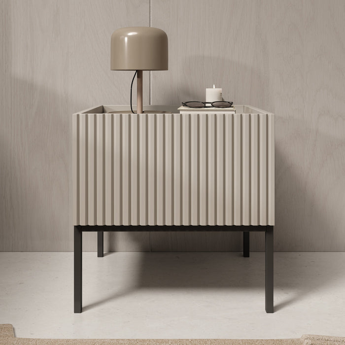 Meubella - Capri - Nachtkastje - Beige